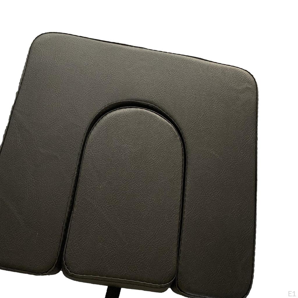 PVC Commode Seat Cushion Toilet for Bedside Seats Black Replacement Soft Pad