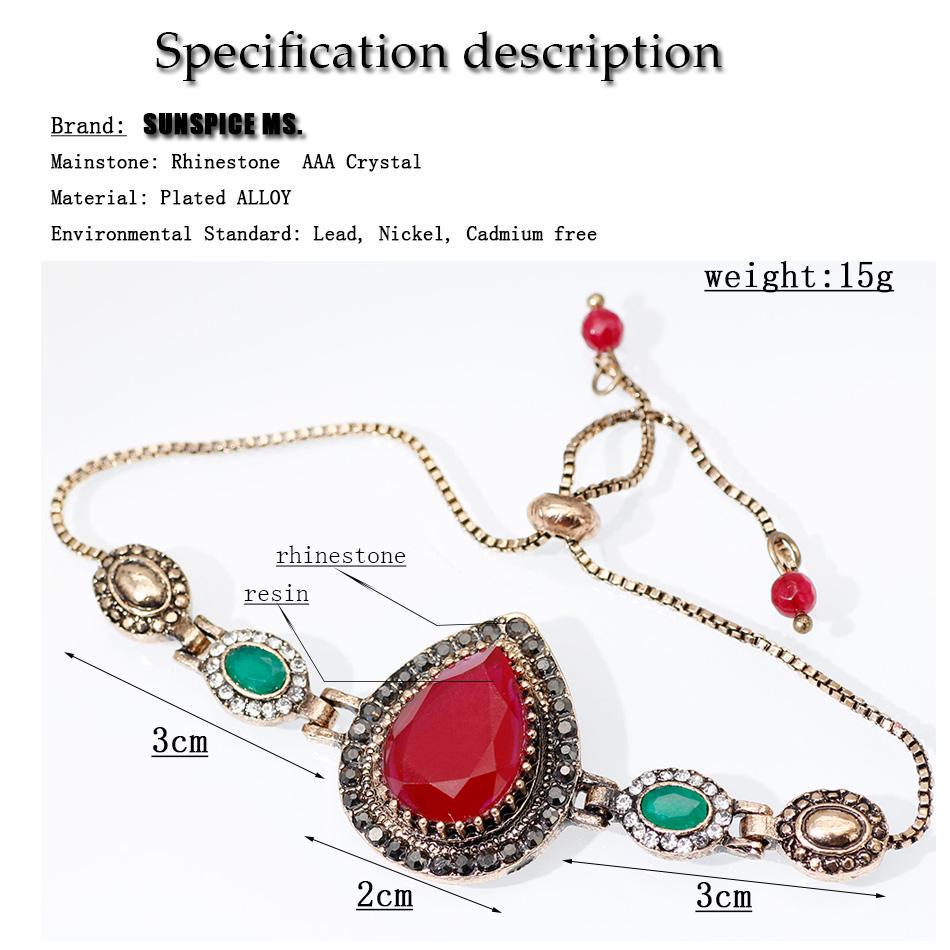 Retro zlatá farba náramok Turecké Vintage šperky pre ženy