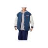 Puma VARSITY TRACK Retro Casual Letter Single-Breasted Long-Sleeve Varsity Jacket Men's Midnight Blue