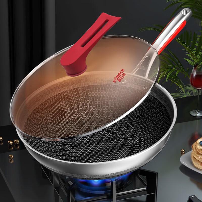

Kobach 316L Stainless Steel Double-Sided Non-stick Honeycomb Wok