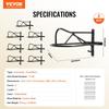 Wall Mount Saddle Rack with Pad Bar 8 Packs Horse Saddle Rack Stand