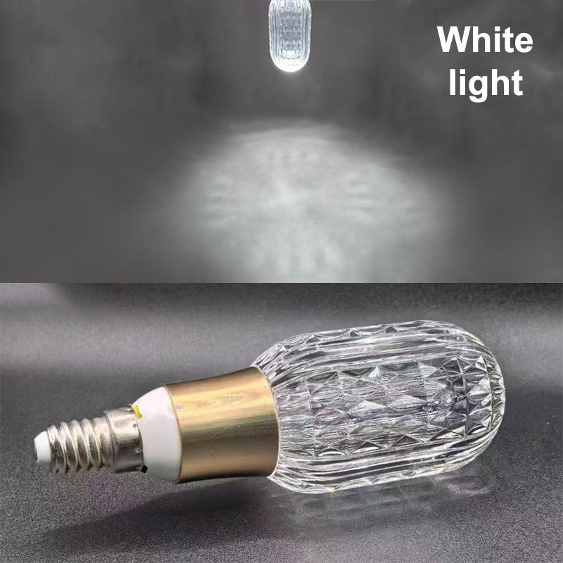 1Pcs E27 Holder Mini Pendant Light Acrylic Crystal Led Bulb Chandelier Fairy Lamp For Bedroom/Kitchen Decoration