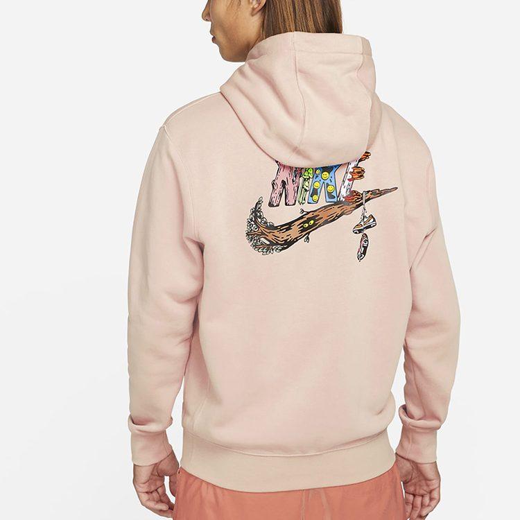 Nike Sweatshirts Men's Pink Hooded Thickened Regular DM2250-601