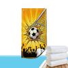 Soccer Goal Game Beach Towel Patterned Sunscreen And Windproof Suitable For Swimming Pool Camping Travel Blanket