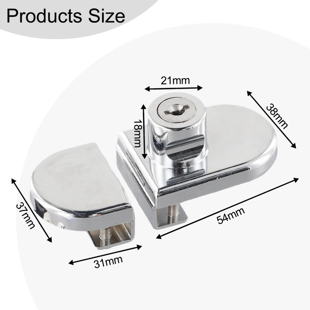 Door Lock Glass Cabinet Cabinets For 5-8mm Thick Glass