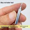 50-Piece Alloy Drop Shot Fishing Sinkers - Bullet Shaped with Swivel