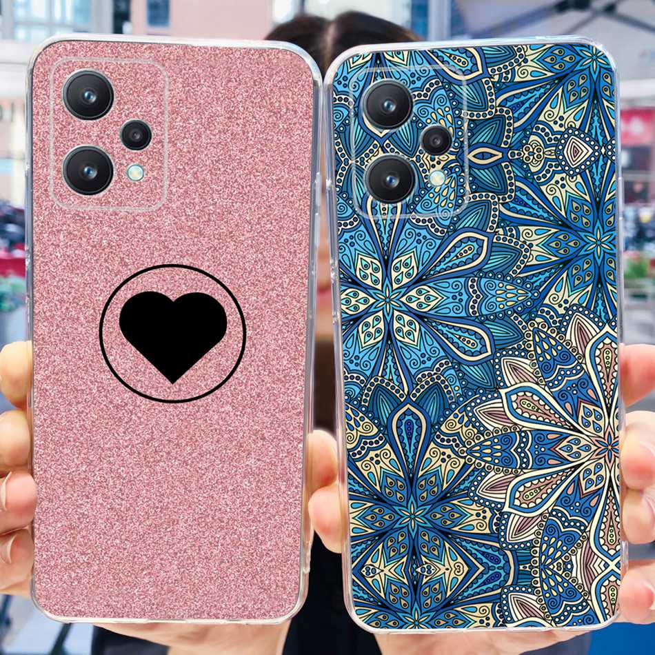 For Realme 9 Pro 5G Phone Case Realme 9Pro RMX3471 RMX3472 Elegant Printing Soft Silicone TPU Back Cover