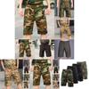 Stylish Men's Army Combat Camouflage Cargo Shorts Featuring Multiple Pockets