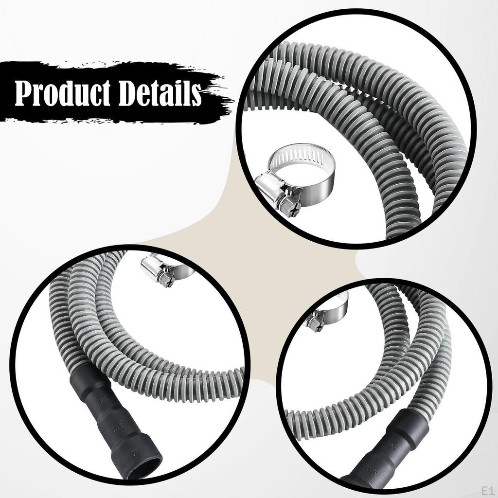Dishwasher Drain Extension Hose Easy To Install Convenient Replacement Practical
