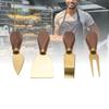 Käsewerkzeug-Set aus Edelstahl mit Holzgriff Käseschneider Käsegabel Streichmesser zum Schneiden Servieren Charcuterie-Brett Zubehör