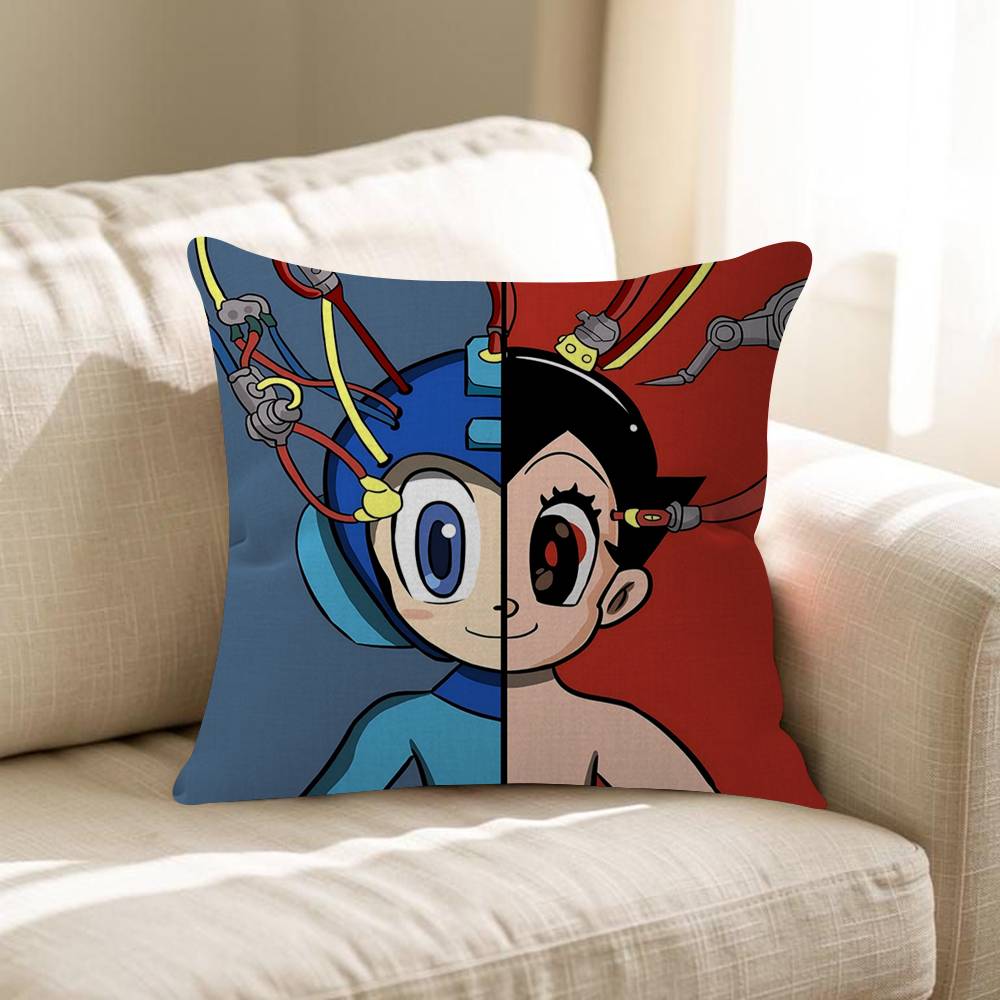 Astro Boy Running Pillow Cover Sofa Cushion Cover Home Room Decoration Children Gift