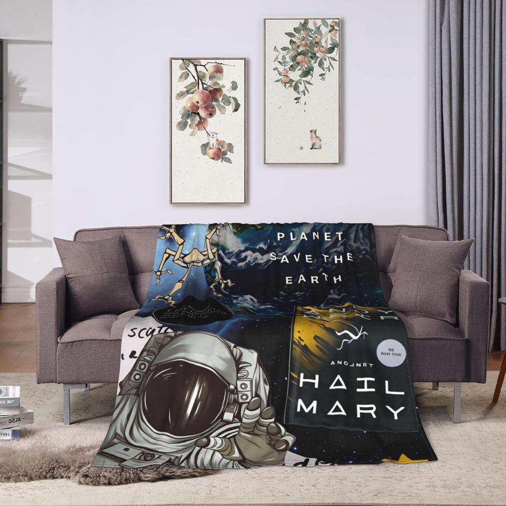 Project Hail Mary Blanket Quality Warm  Throw Blanket Autumn Decorative Couch Chair Sofa Bed Fashion Bedspread