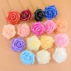 10/20Pcs Foam Glitter Artificial Flowers Fake Rose with Stem DIY Wedding Bridal Bouquet Party Centerpieces Decoration Home Decor
