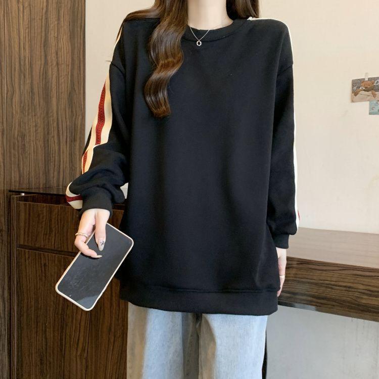 2025 Women's Long Sleeve Loose Warm Velvet Hoodie - German Fleece, Korean Style.