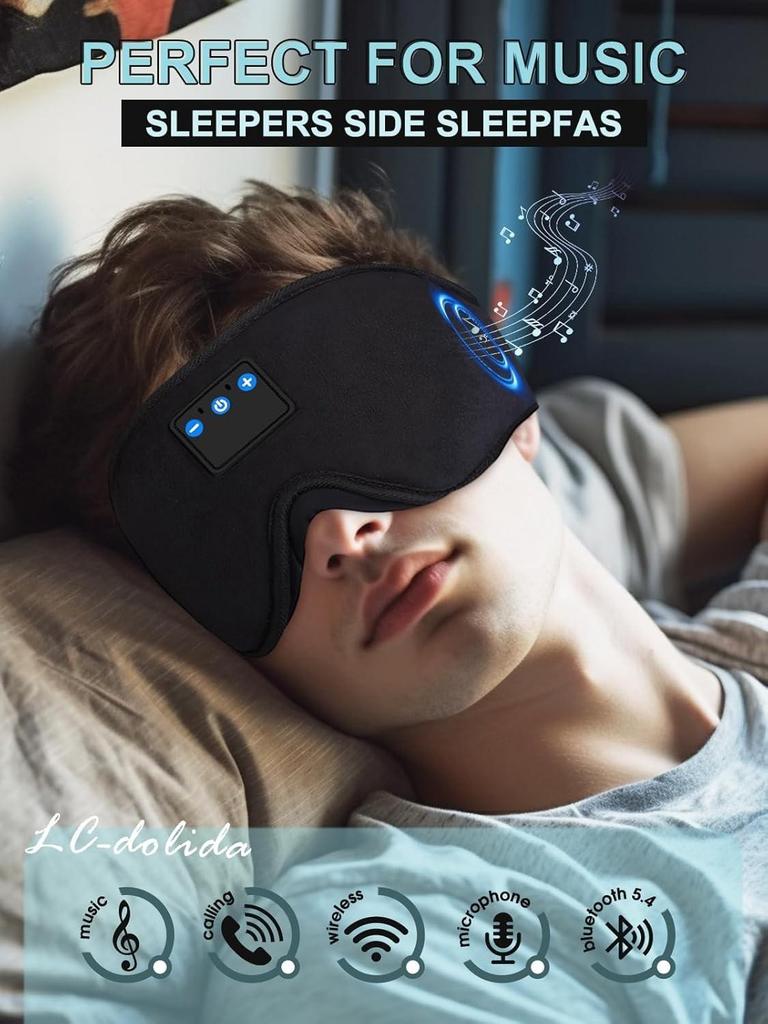 Sleep Headphones, 3D Sleep Mask Bluetooth Wireless Music Eye Mask