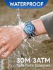 EUTOUR Men's Magnetic Watch with Ball Bearing Design, Quartz Movement, Minimalist Casual Design, Waterproof, 40mm, Black Dial, Black Stainless Steel B