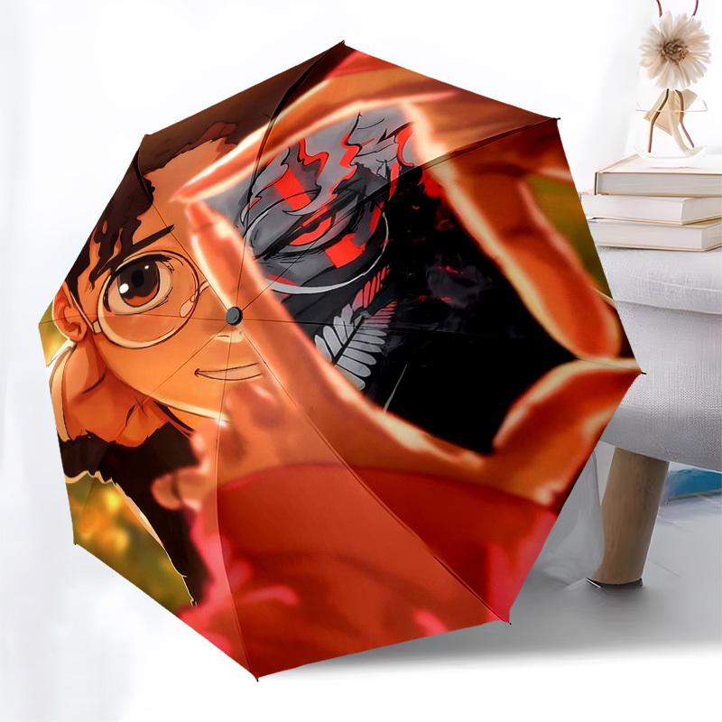 1pc Anime Character Umbrella Automatic Opening & Closing, Foldable Design, Iron Frame, Outdoor Use, Festival Gift, Suitable for Fans, Travel, Daily Us