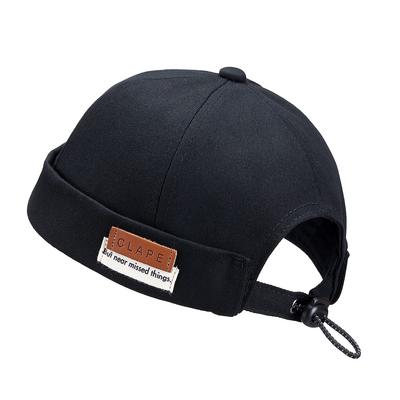 Clape Watch Cotton Roll No Stylish Fisherman Cap for Men and Slimming Solid Retro Cap Cap, Cap, Brim, Round, Spring, Summer, Autumn, Winter, Women,