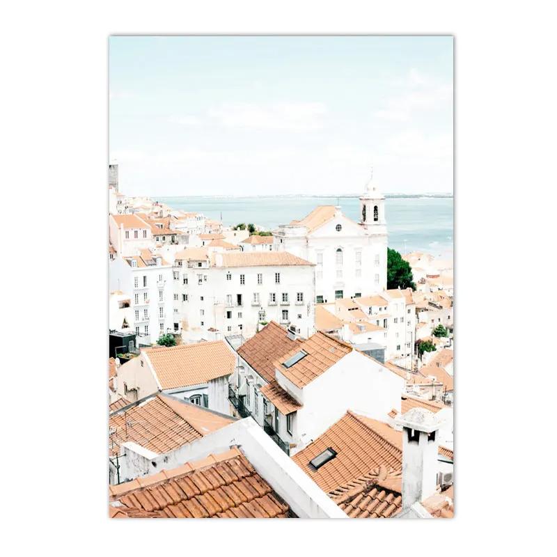 Seascape Canvas Poster Surfing Wall Art Summer Beach Sea Print Shell Posters Painting Nordic Wall Pictures Living Room Decor