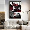 Rapper P-Playboi C-CartiS Poster Artistico Autoadesivo Sticker su Carta Bianca Fai da Te Decorazione Muro Stanza Bar Caffetteria