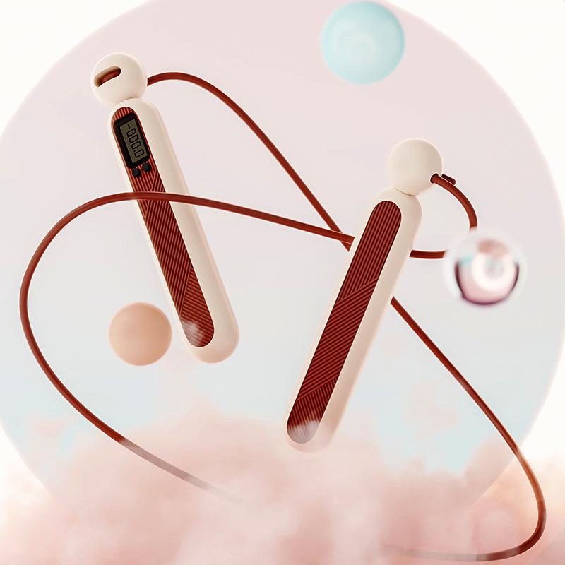 New Jump Rope Ropeless Ball Electronic Counting Jumping Rope Exercise Skipping Rope for Home Gym Workout Fitness Equipment