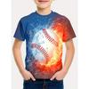 Baseball T-Shirt for Boy Short Sleeve Children's Clothing Boys Summer Casual T-Shirt O-Neck Girl Clothes Fashion Child T-Shirt