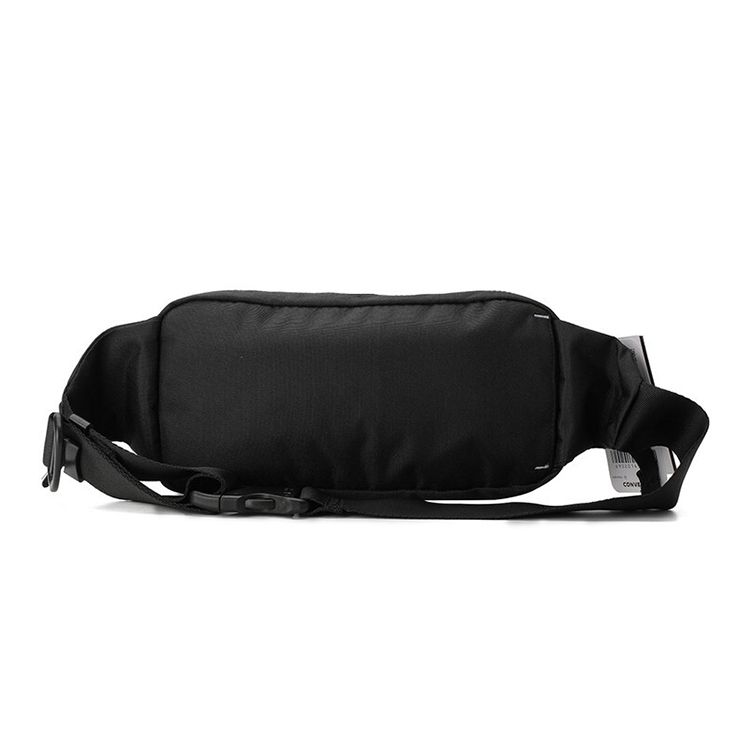 Converse Logo Print Polyester Shoulder Crossbody Waist Bag Unisex bags Black 10006946-001