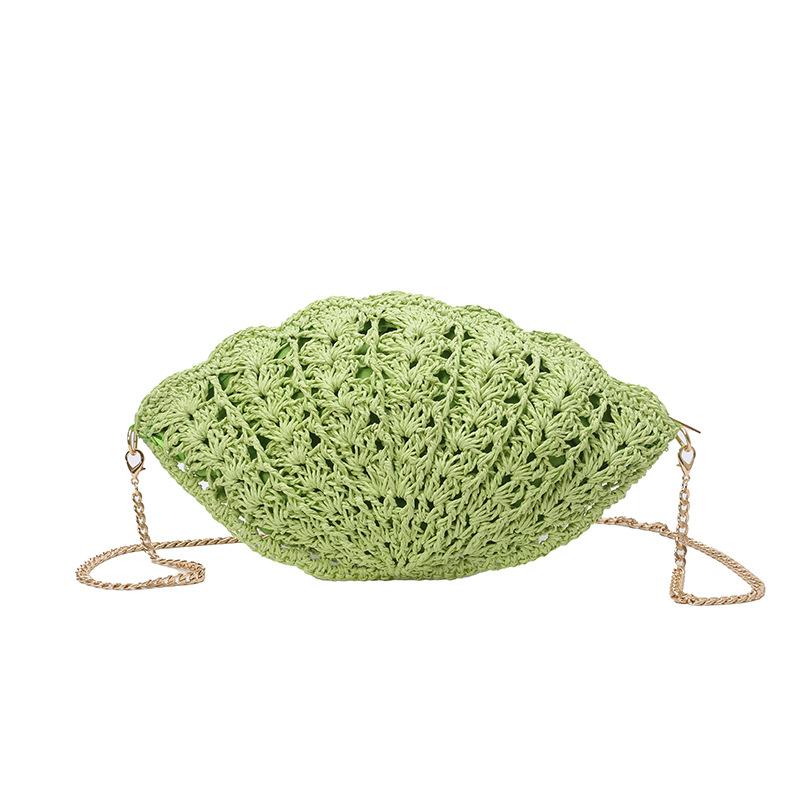 

Women s Straw Woven Bag Lotus Leaf Hand Woven Small Handbag Bohemian Ladies Beach Bag Purses Weave Girls Cute Crossbody Bags