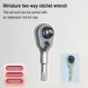 72 Teeth Mini Hex Socket Wrench Double-head L-shaped Ratchet Wrench Auto Repair Tool Universal Car Repairing Hand Tool Set