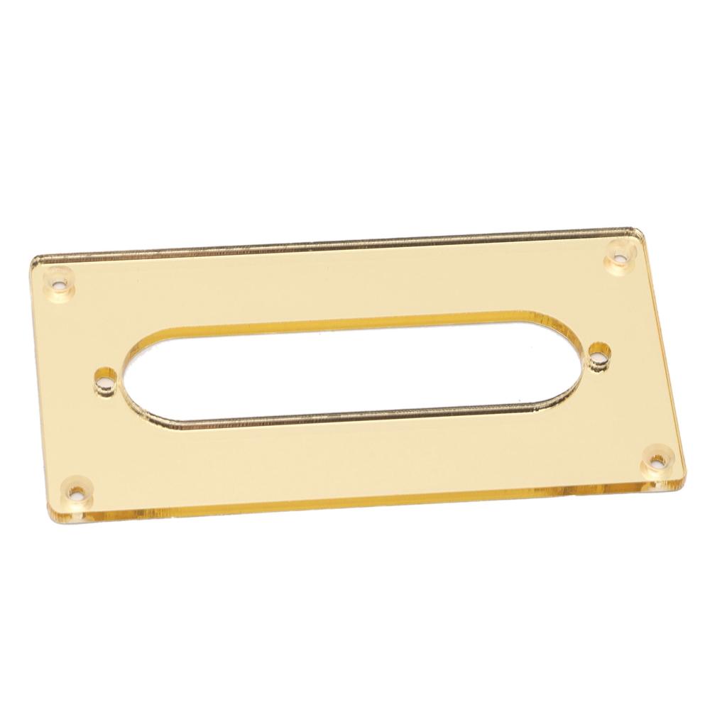 Tonabnehmer-Montagerahmen Acryl Goldene Spiegelabdeckung Ersatz mit Loch für E-Gitarre