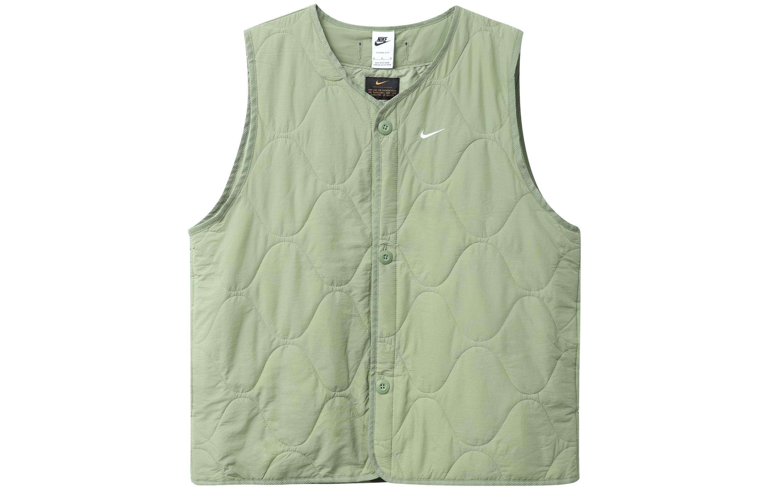 Nike Vests Men s Oil Green V Neck Moderate Other DX0891-386 XL