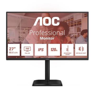 PC Monitor - AOC - 27E4U - 27 Inches - Full HD 1920 X 1080 - LED Black