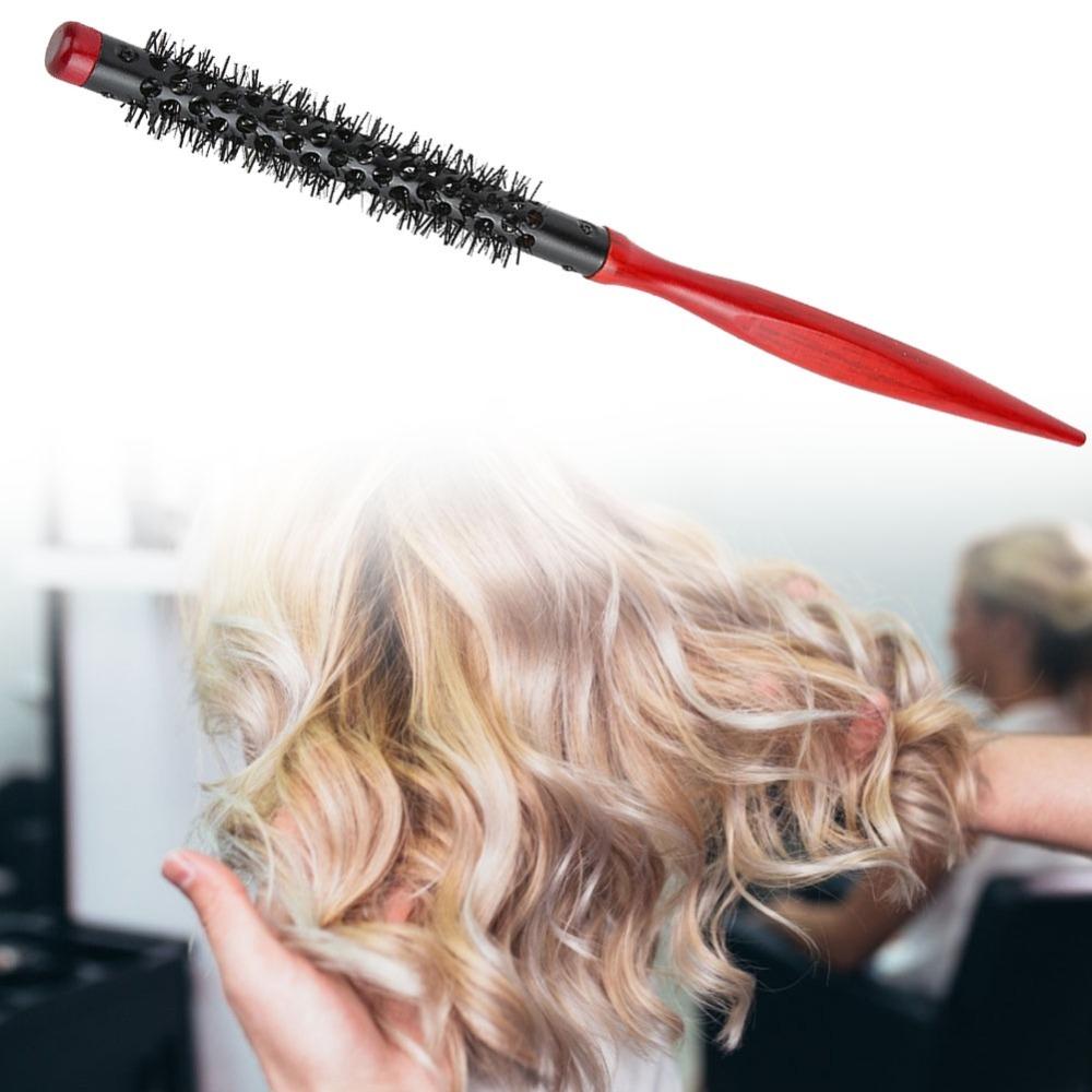 Pointed Tip Roller Comb Wooden Handle Hair Styling Comb Hair Styling Brush Salon Use 260*9mm