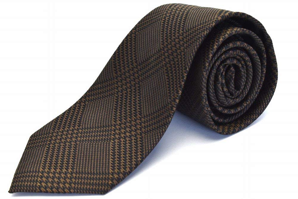 

Галстук Michiko London, Бренд, Коричневый, Клетка, MLK-222