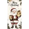 Cartoon Santa Claus Door Cover Christmas Outdoor Decoration Home Door Lining 2024 Xmas Ornament 2025 New Year Party Home Banner