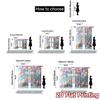 2pcs, 2D FLAT PRINTING Curtains (Without Rod) Sweet Pastel Cart Modern Creative Curtains Prints Light Filtering Curtains Home