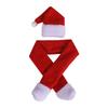 Festive Non-woven Scarf Hat Wine Bottle Cover for Christmas