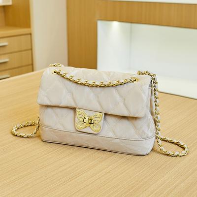 Large-capacity Crossbody Bag for Women, Diamond-shaped Chain Bag, High-end Underarm Bag, Single-shoulder Bag
