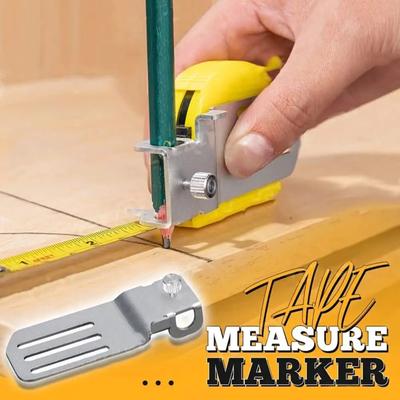 Tape Measure Marker Tool, Tape Measure Locator Fixed Measuring Tape Clip Measure Precision Tool Scribing Pencil Holder