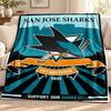 Cronulla Sharks Blanket Flannel Blanket Soft Cozy Plush Throw for Sofa Bed Lightweight Home Decoration Outdoor Camping