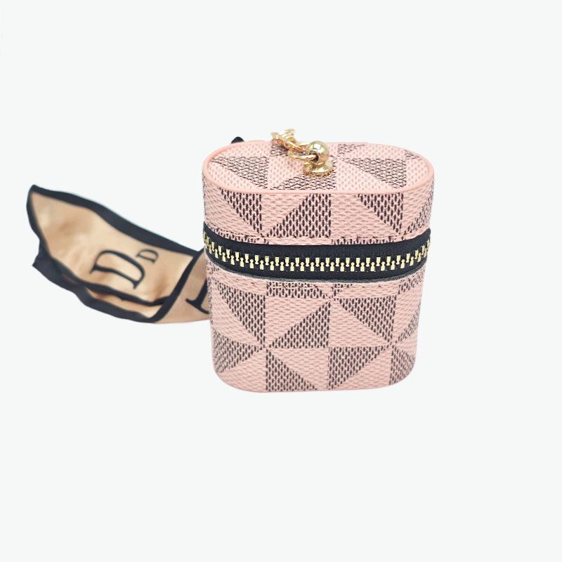 

Портативный кошелек для ключей и монет: Чехол для наушников и держатель для помады с модным брелоком для ключей