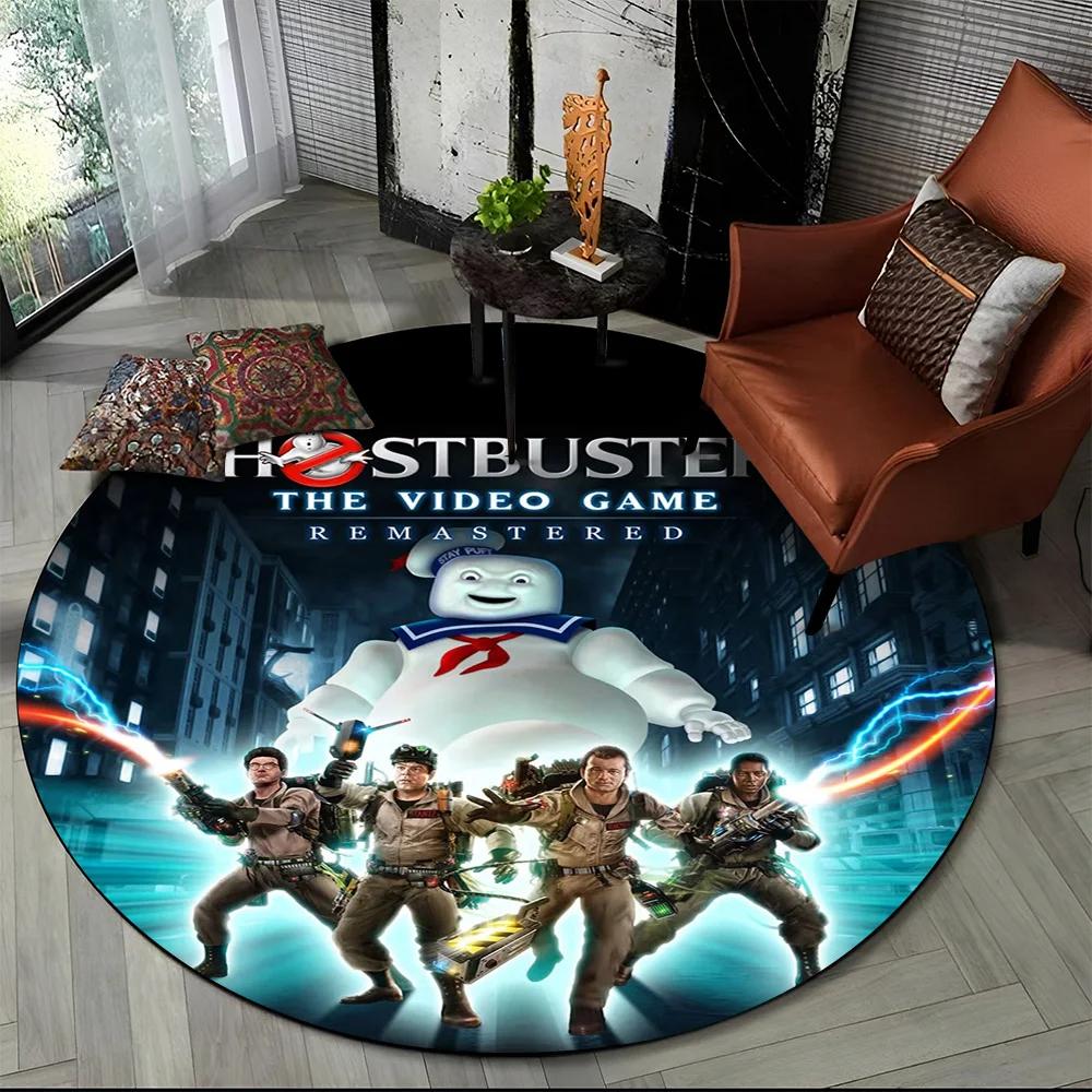 26 Style New G-Ghostbusters Horror Movie Cartoon Round Carpet Rug for Bedroom Living Room Sofa Decoration,pet Decor Floor Mat