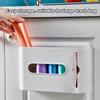 Grocery Bag Dispenser Visible Window Design Large Capacity Dustproof Lid Plastic Bag   for Kitchen Bedroom