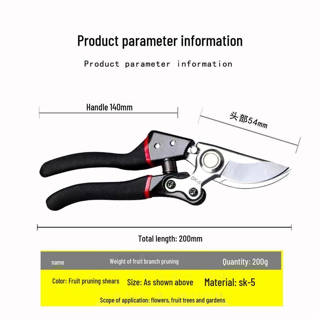 Heavy-Duty Large Pruning Scissors for Thick Branches and Fruit Trees - Super Strong, Labor-Saving Design for Gardening and Household Use