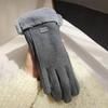 Women Winter Gloves Fleece Lined Touchscreen Gloves Thickened Warm Full Finger Windproof Gloves