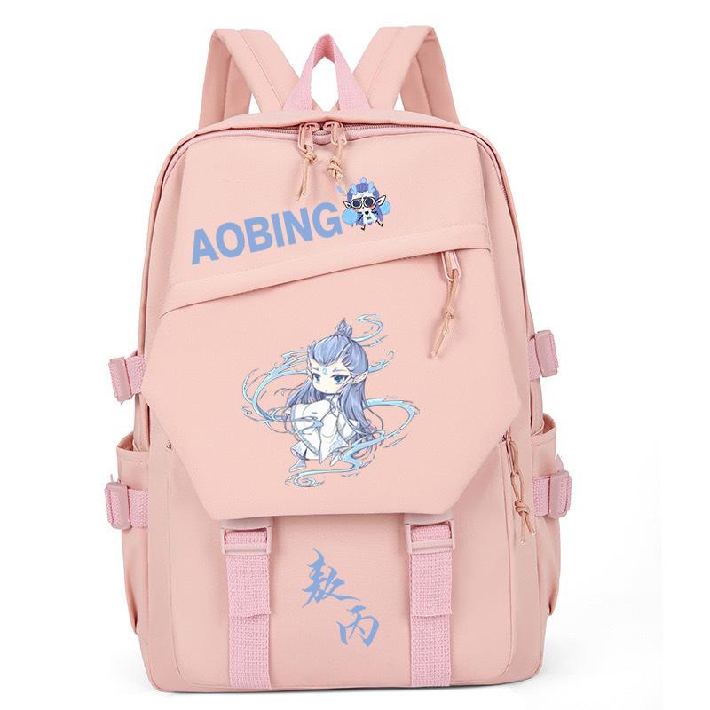 2025 High-value and large-capacity Aobing surrounding Nezha 2 printing leisure students to reduce the burden of schoolbags and backpacks