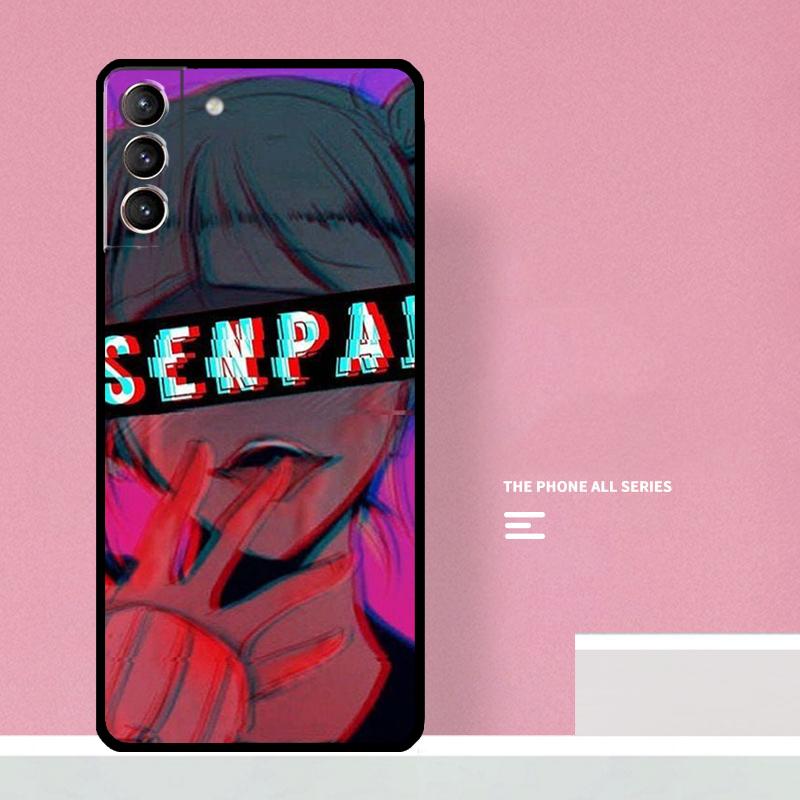 Sugoi Senpai Anime Phone Case For Samsung Galaxy S26 S25 S24 S20 S21 S22 S23 Ultra S10 Plus S25 FE Cover Coque