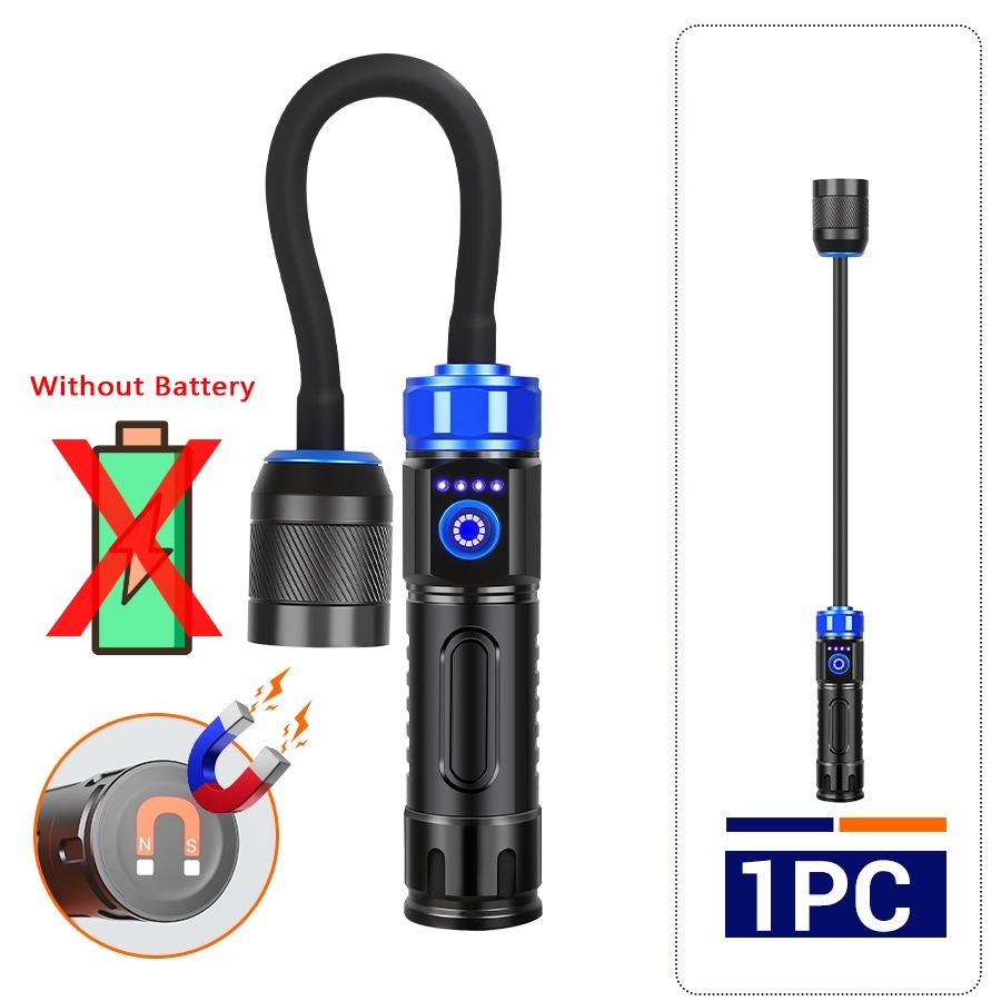 D5 Super Bright Car Repair Light Inspect Rechargeable 360 Degree Portable Adjustable Handheld EDC Flashlight Magnetic Tail Torch