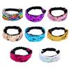 Women Headband Reversible Shiny Sequins Headband Elastic Hair Fixing Decoration Decorative Hair Accessories