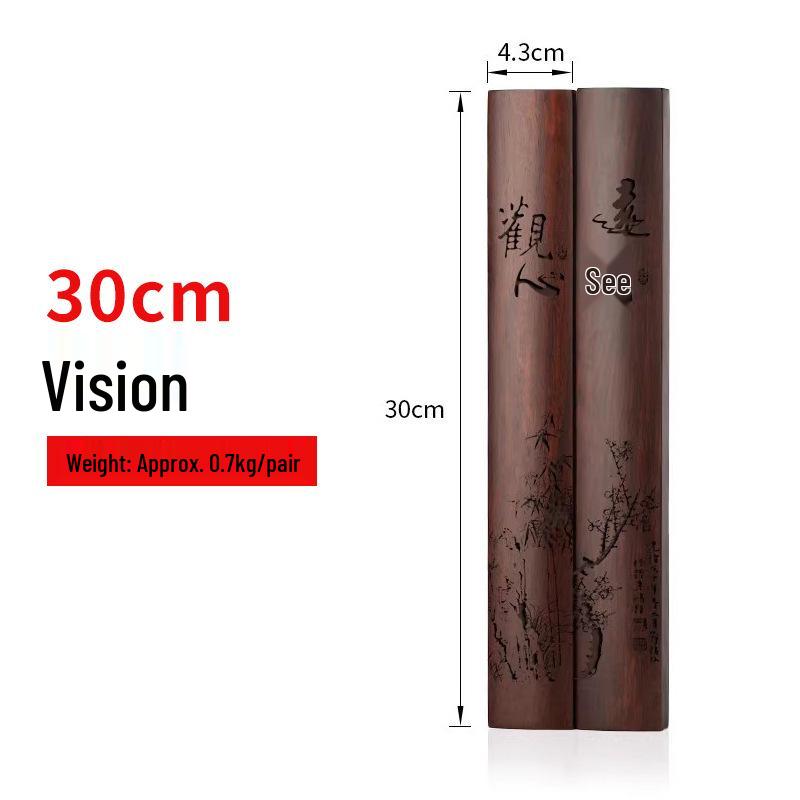 Ebony Redwood Carved Paperweight Set for Calligraphy Books